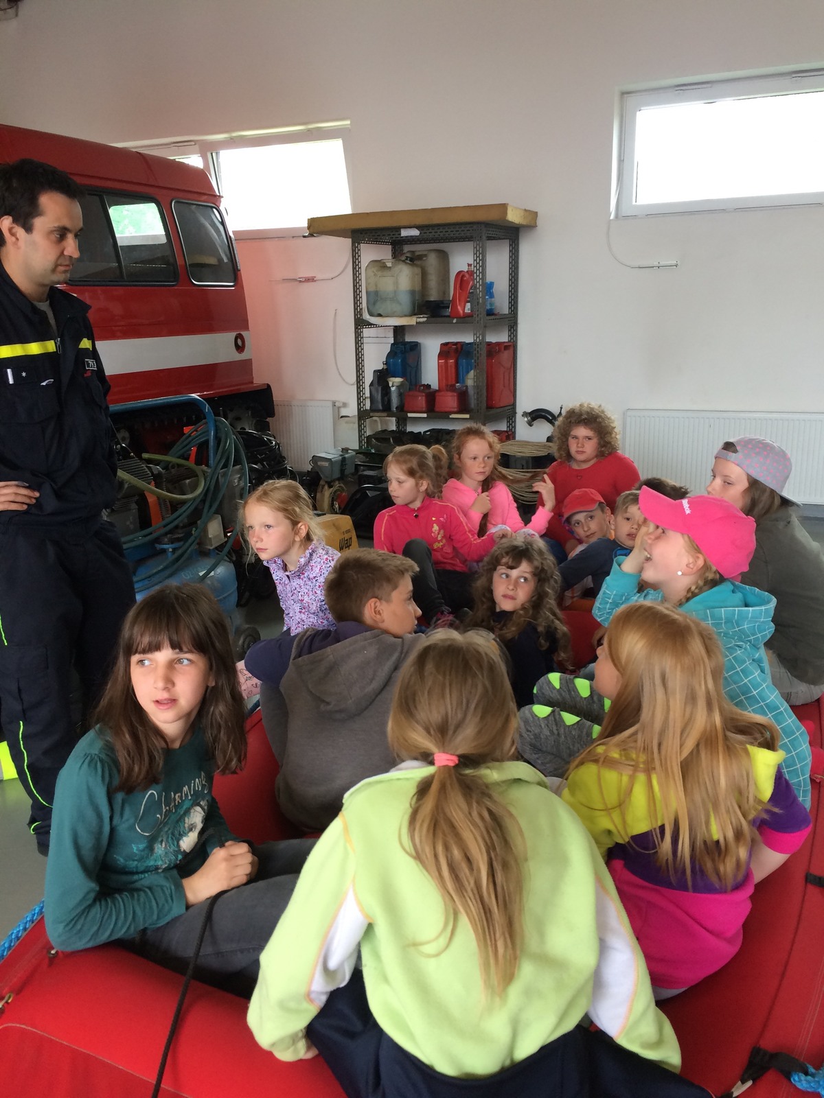 Návštěva u hasičů ve Vrchlabí